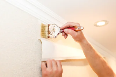 Pose de papier peint à Valonne — revêtements muraux et toiles de verre